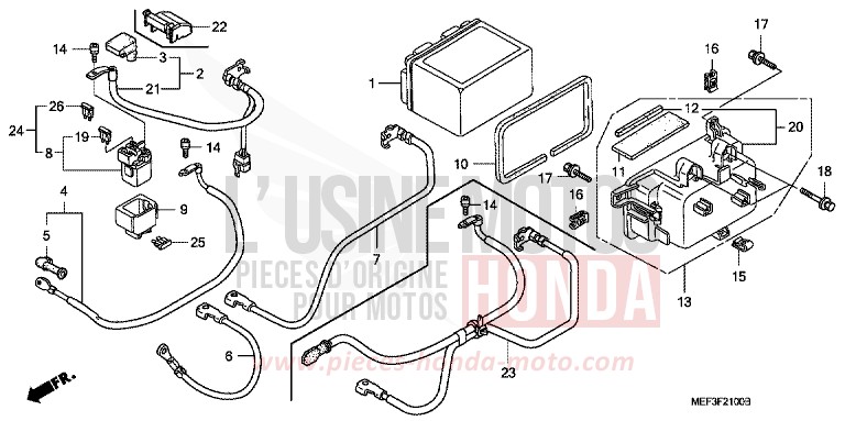 BATTERY for SW-T400 ABS PURE BLACK (NH237) from 2009